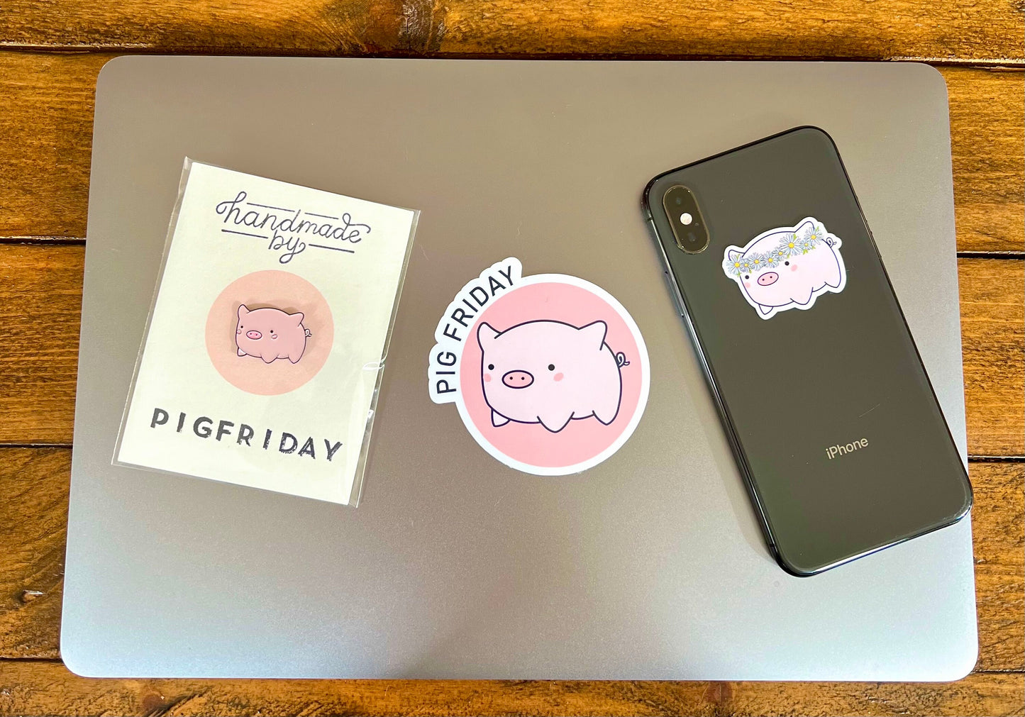 N°4. PigFriday Logo Sticker