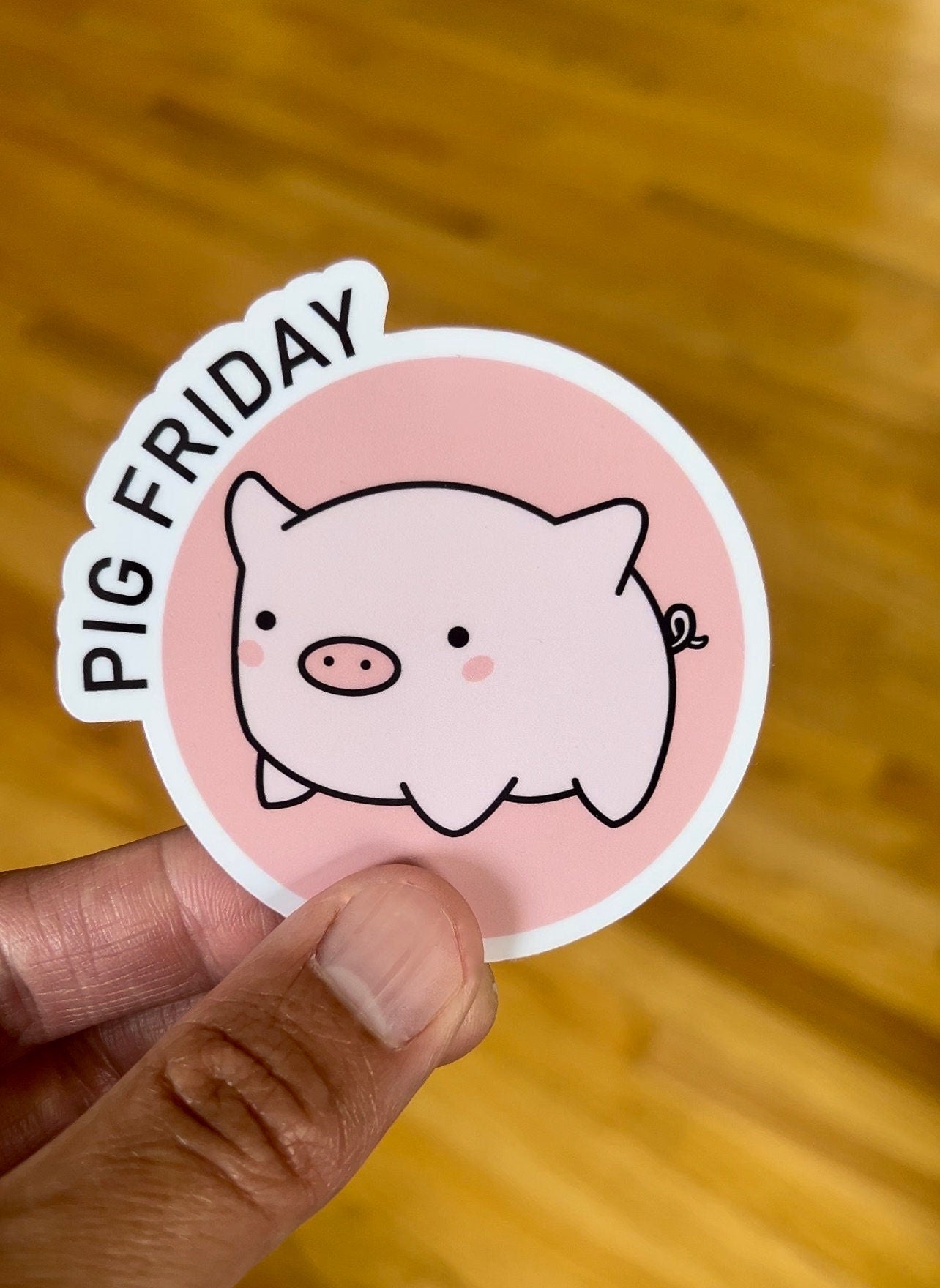 N°4. PigFriday Logo Sticker