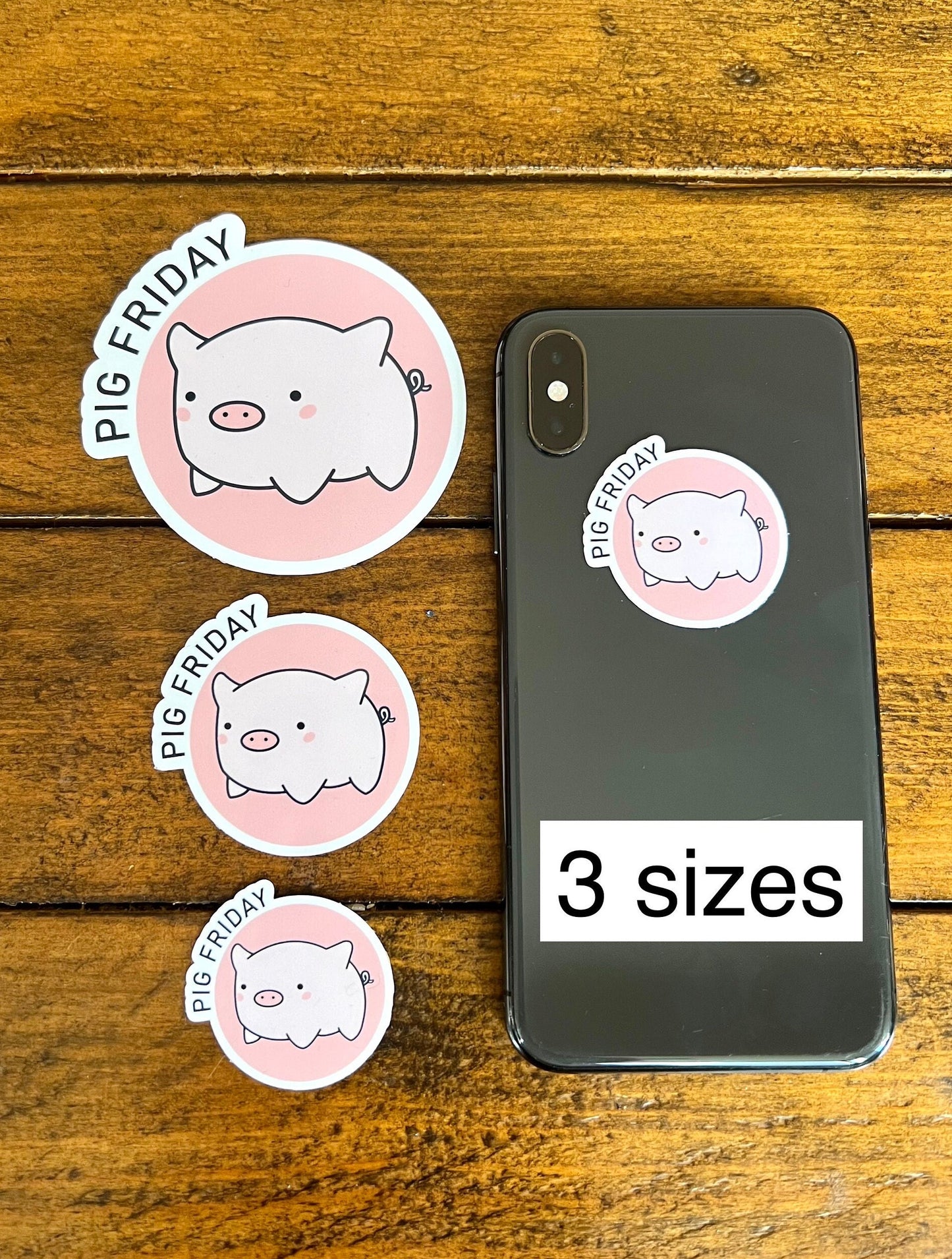 N°4. PigFriday Logo Sticker