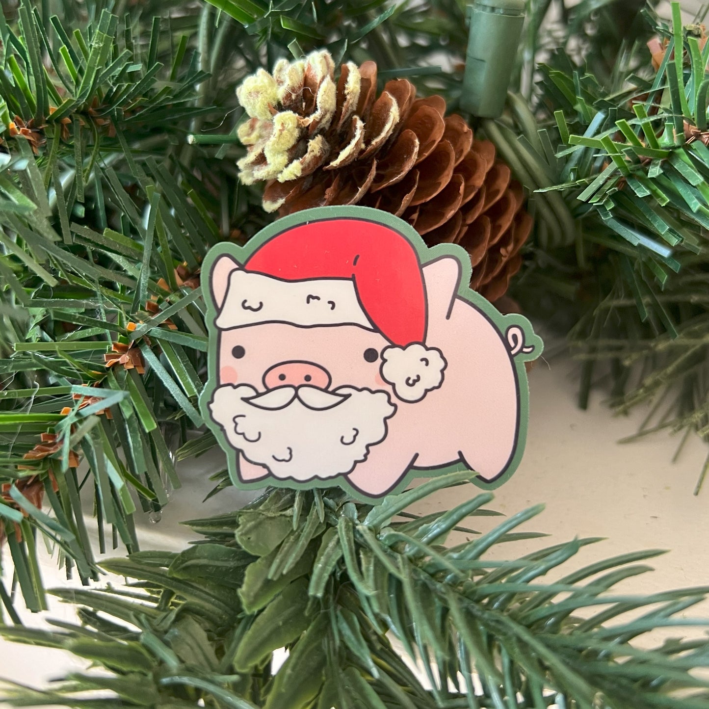 N°0. Santa Pig Sticker