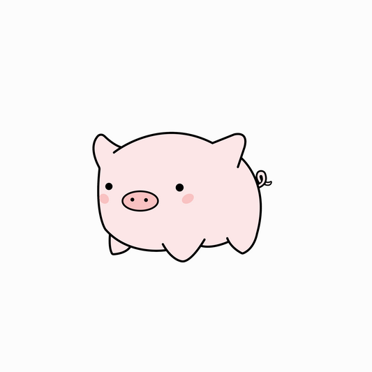 N°3. Classic Pig Sticker