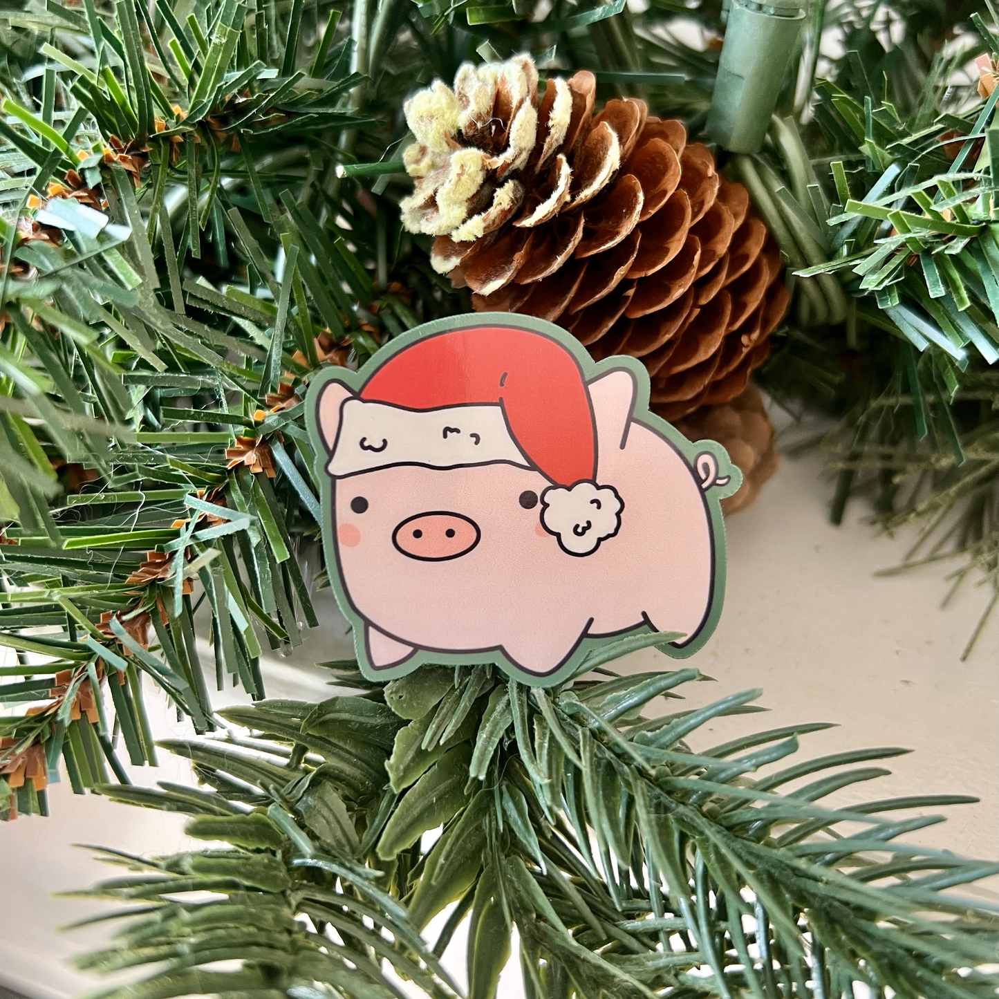 N°0. Santa Pig Sticker